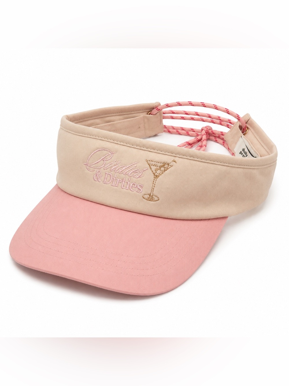 NWT Anthropologie Daily Practice Birdies & Dirties Sporty Prep Visor Pink